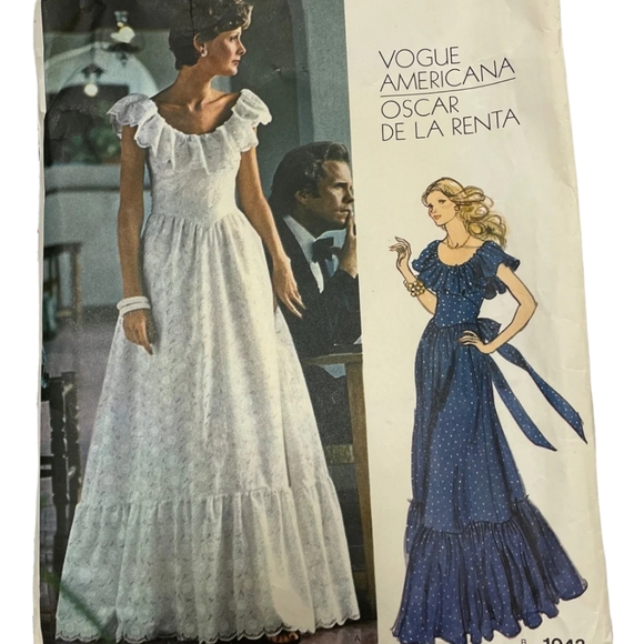 STUNNING 1970S VINTAGE YELLOW FLOCKED MAXI DRESS! - Picture 12 of 14